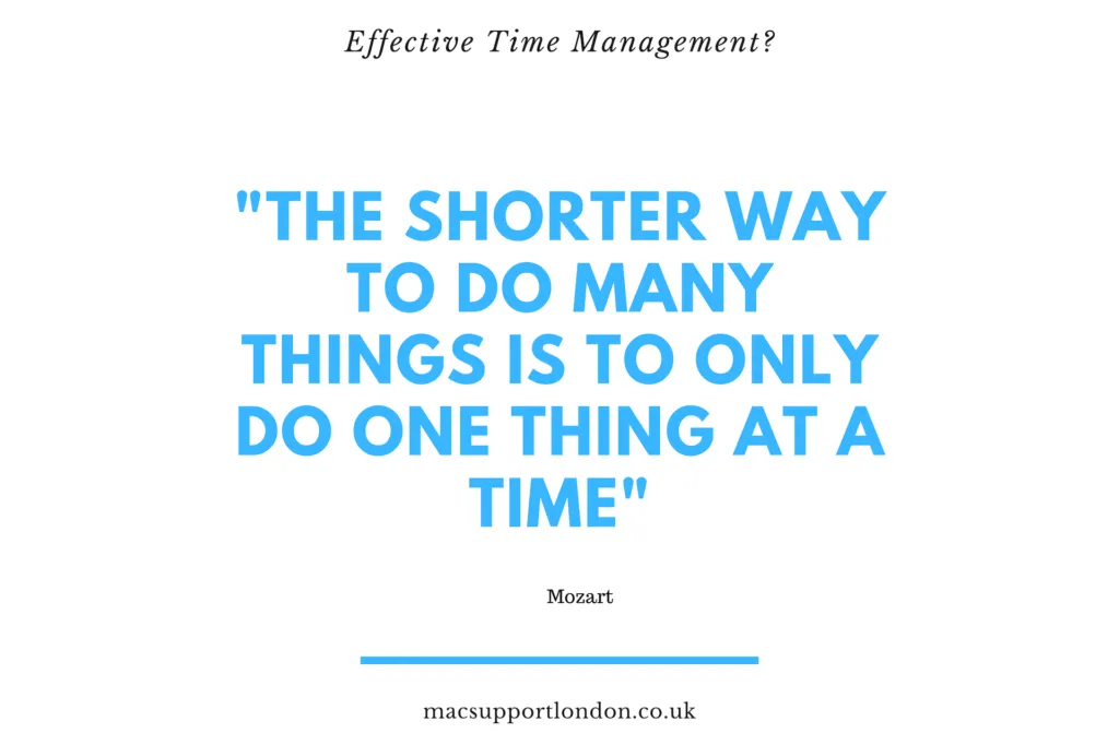 Quote by Mozart on Effective Time Management